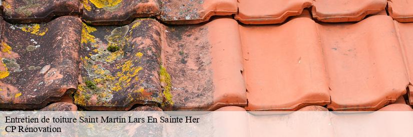 Les travaux d'entretien de la toiture à Saint Martin Lars En Sainte Her dans le 85210 et ses environs