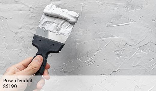 La pose d'enduit : une spécialité de CP Rénovation à La Genetouze dans le 85190