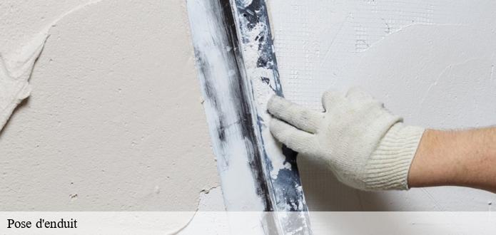 L'intervention d'un professionnel pour la pose des enduits à L Herbergement