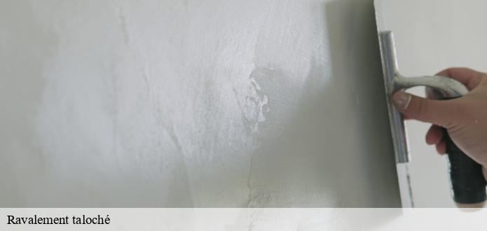 Le ravalement taloché : une spécialité de CP Rénovation à Fontaines