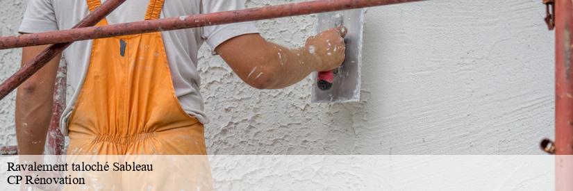 CP Rénovation : un expert pour le ravalement taloché à Sableau