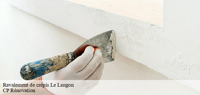 Le ravalement de crépis : un travail à confier à CP Rénovation à Le Langon dans le 85370