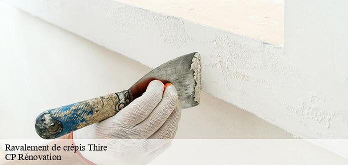 Le renforcement de l'isolation thermique et le ravalement de crépis à Thire